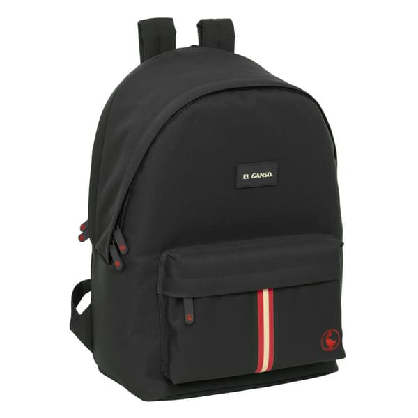 Skolryggsäck El Ganso +usb el ganso basics Svart 31 x 44 x 18 cm