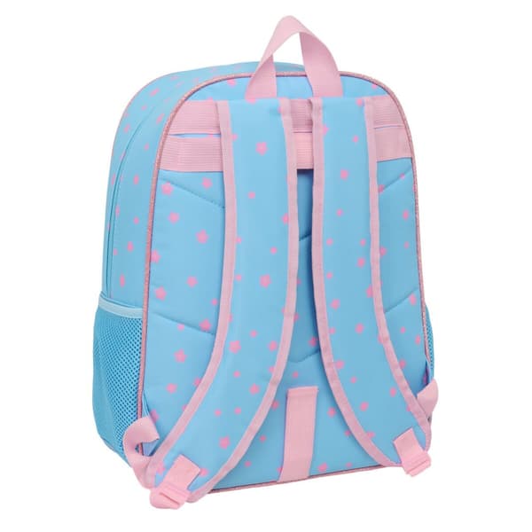 Skolryggsäck Lilo & Stitch Happy Himmelsblå 33 x 42 x 14 cm