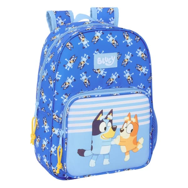 Skolebag Bluey Let's play Blå 26 x 34 x 11 cm