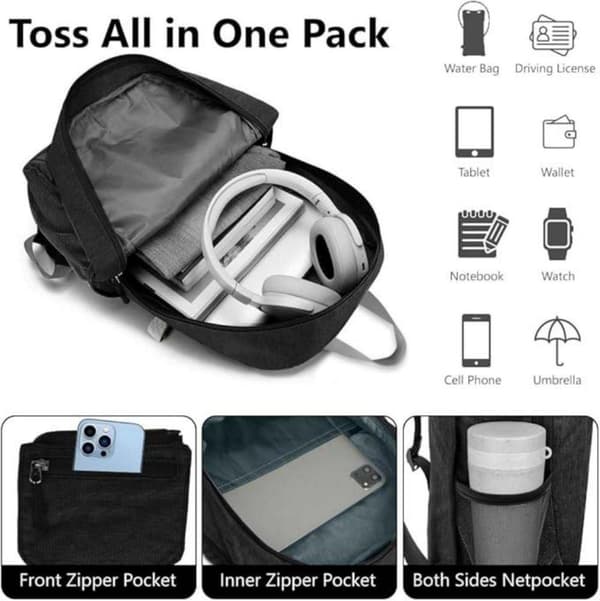 Lollanda Vikbar liten ryggsäck, 20 L ultralätt ryggsäck, vikbar vandringsryggsäck, unisex packbar ryggsäck