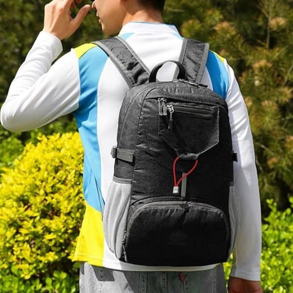 Lollanda Vikbar liten ryggsäck, 20 L ultralätt ryggsäck, vikbar vandringsryggsäck, unisex packbar ryggsäck