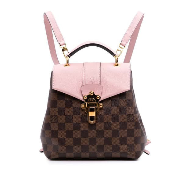 Pre-owned Louis Vuitton Damier Ebene Clapton Brown