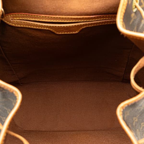 Pre-owned Louis Vuitton Monogram Montsouris GM Brown