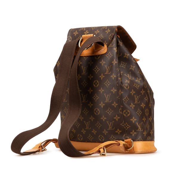 Pre-owned Louis Vuitton Monogram Montsouris GM Brown