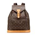 Miniatyrbild 1 av 10: Pre-owned Louis Vuitton Monogram Montsouris GM Brown