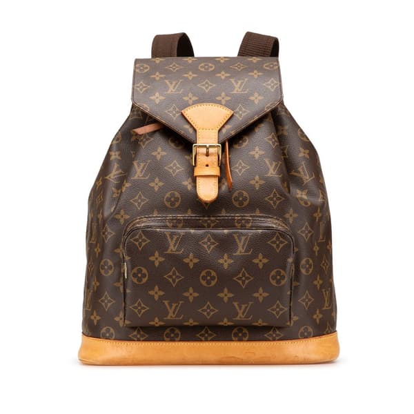 Pre-owned Louis Vuitton Monogram Montsouris GM Brown