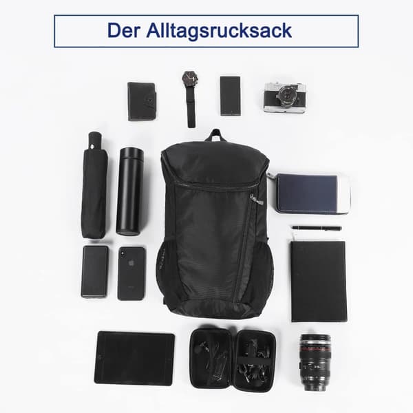 Lollanda 20L lättvikts ryggsäck – multifunktionell vandringsryggsäck för utomhusbruk, vattentät och hållbar