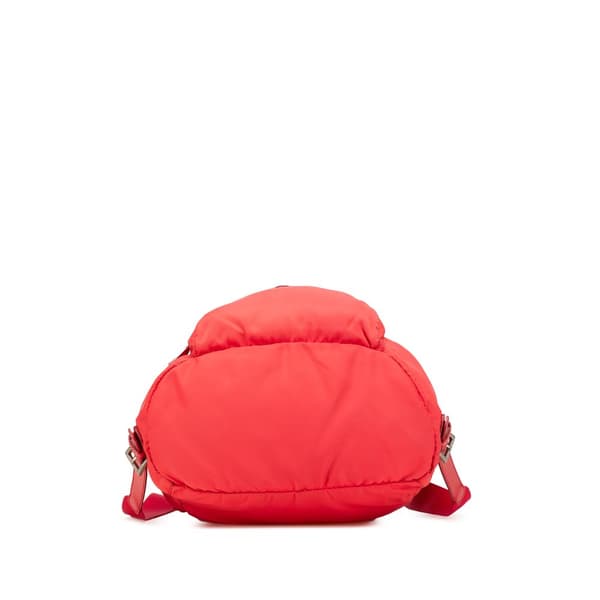 Pre-owned Prada Tessuto Backpack Red