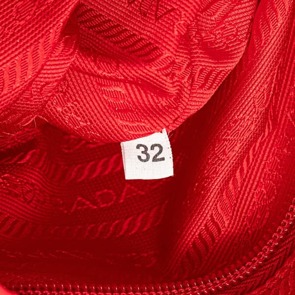 Pre-owned Prada Tessuto Backpack Red