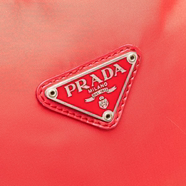Pre-owned Prada Tessuto Backpack Red