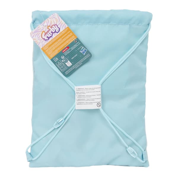 Ryggsekk med Stringer Furby Himmelblå 26 x 34 x 1 cm