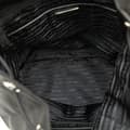 Miniatyrbilde 4 av 10: Pre-owned Prada Saffiano Trimmed Tessuto Drawstring Backpack Black