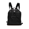 Miniatyrbilde 1 av 10: Pre-owned Prada Saffiano Trimmed Tessuto Drawstring Backpack Black