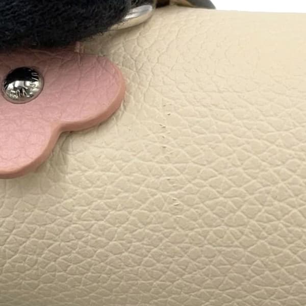 Pre-owned Louis Vuitton Calfskin Flowers Mini Lockme Backpack Pink