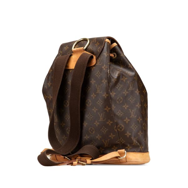 Pre-owned Louis Vuitton Monogram Montsouris GM Brown