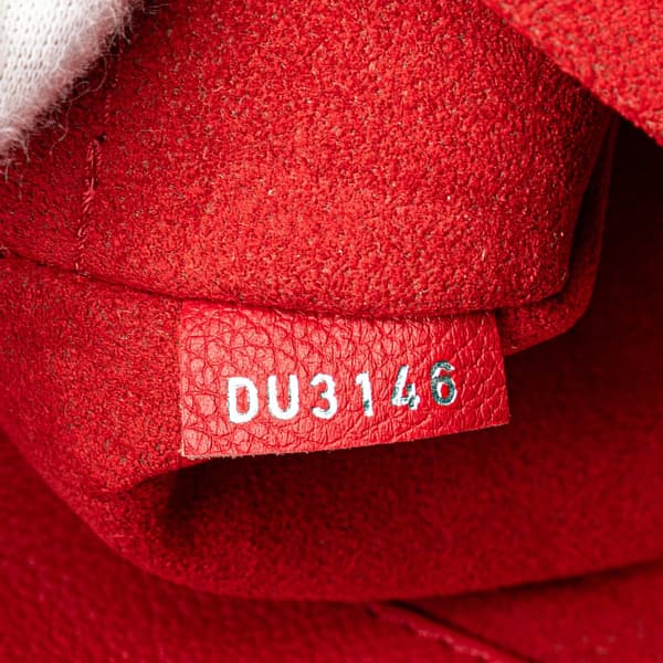 Pre-owned Louis Vuitton Taurillon Lockme Backpack Red