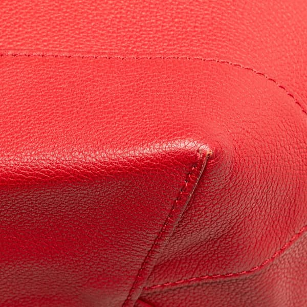 Pre-owned Louis Vuitton Taurillon Lockme Backpack Red