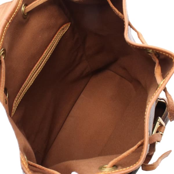 Pre-owned Louis Vuitton Monogram Montsouris MM Brown