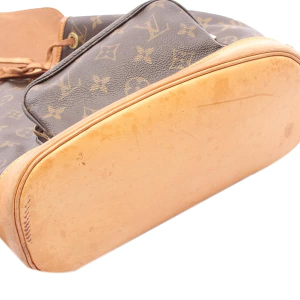 Pre-owned Louis Vuitton Monogram Montsouris MM Brown