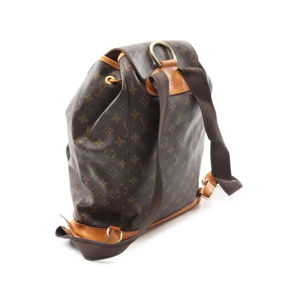 Pre-owned Louis Vuitton Monogram Montsouris GM Brown