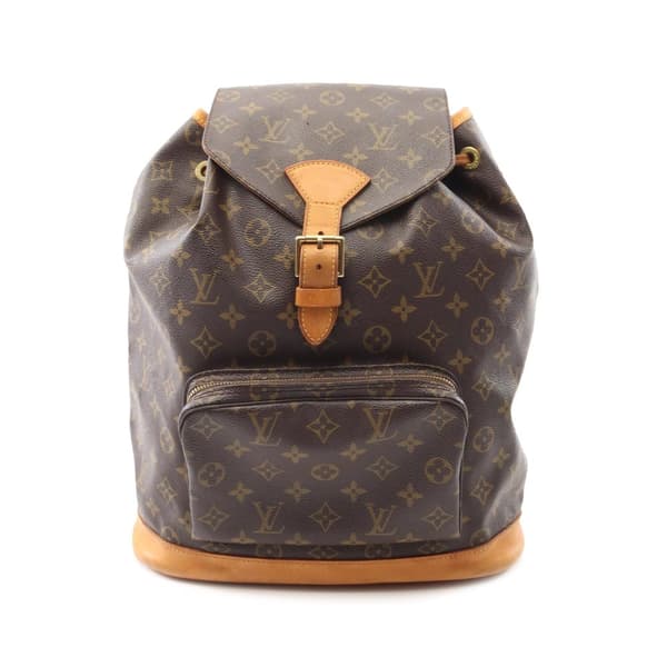 Pre-owned Louis Vuitton Monogram Montsouris GM Brown