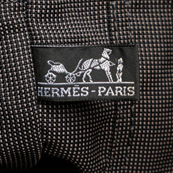 Pre-owned Hermès Canvas Herline Backpack MM Gray
