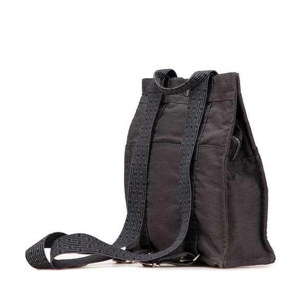 Pre-owned Hermès Canvas Herline Backpack MM Gray