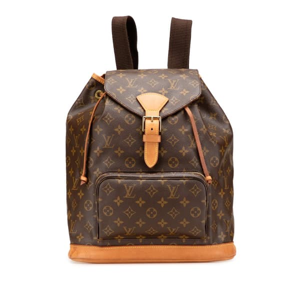 Pre-owned Louis Vuitton Monogram Montsouris GM Brown