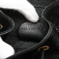Miniatyrbild 7 av 10: Pre-owned Gucci Suede Bamboo Backpack Black