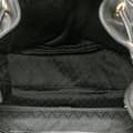 Miniatyrbild 4 av 10: Pre-owned Gucci Calfskin Bamboo Drawstring Backpack Black