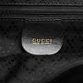 Miniatyrbild 5 av 10: Pre-owned Gucci Calfskin Bamboo Drawstring Backpack Black