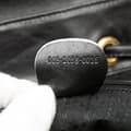 Miniatyrbild 6 av 10: Pre-owned Gucci Calfskin Bamboo Drawstring Backpack Black