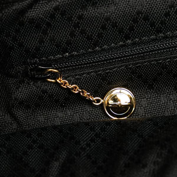Pre-owned Gucci Calfskin Bamboo Drawstring Backpack Black