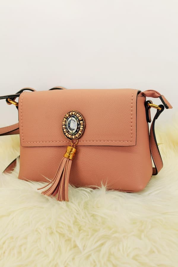 Agélii Fashion - Faux leather shoulder bag - several colors