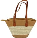 Miniatyrbilde 1 av 2: Agélii Fashion - Bohemian wicker tote bag - several color variations