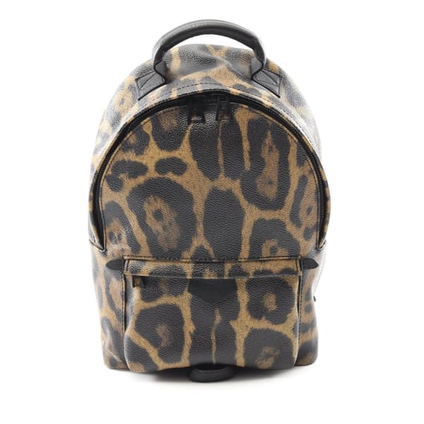 Pre-owned Louis Vuitton Wild Animal Palm Springs PM Brown