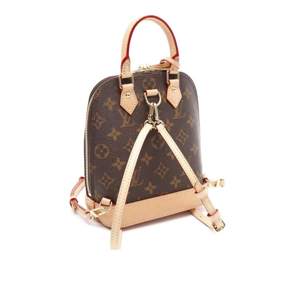 Pre-owned Louis Vuitton Monogram Alma Backpack Brown