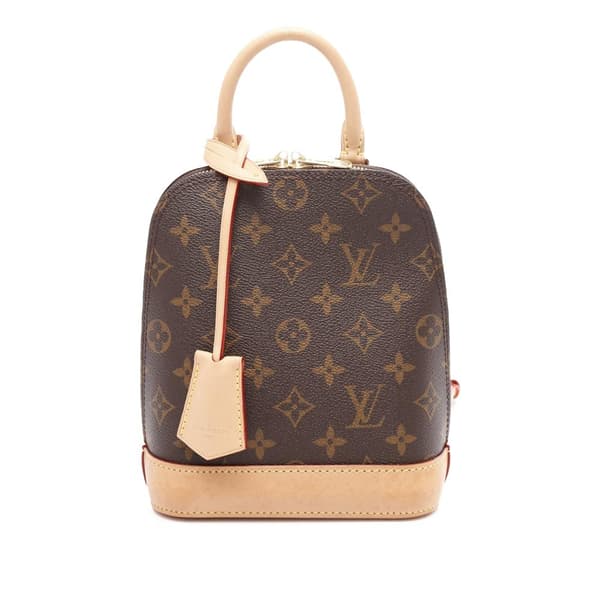Pre-owned Louis Vuitton Monogram Alma Backpack Brown