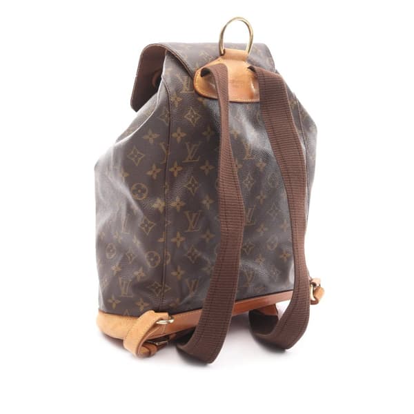 Pre-owned Louis Vuitton Monogram Montsouris GM Brown