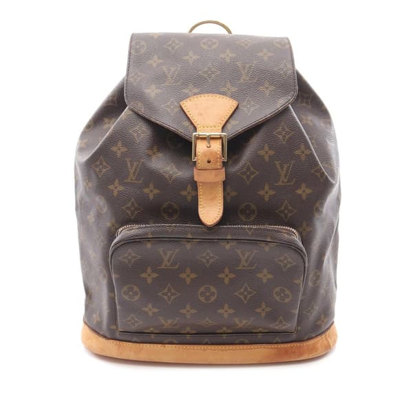 Pre-owned Louis Vuitton Monogram Montsouris GM Brown