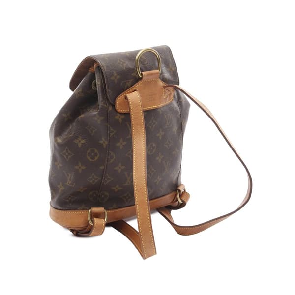 Pre-owned Louis Vuitton Monogram Montsouris MM Brown