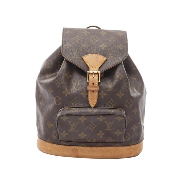 Pre-owned Louis Vuitton Monogram Montsouris MM Brown