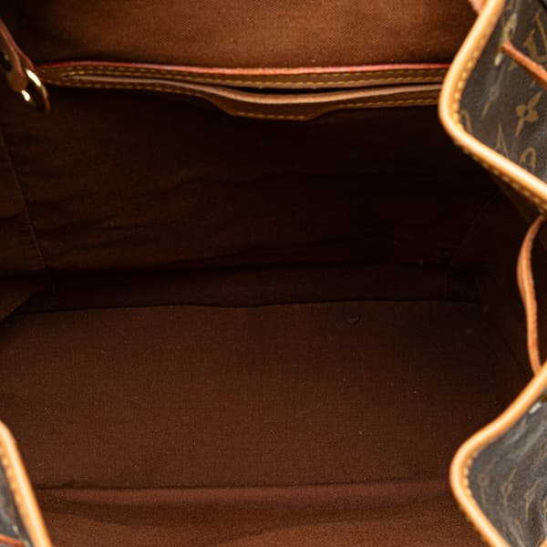 Pre-owned Louis Vuitton Monogram Montsouris GM Brown