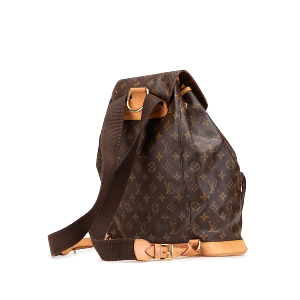 Pre-owned Louis Vuitton Monogram Montsouris GM Brown