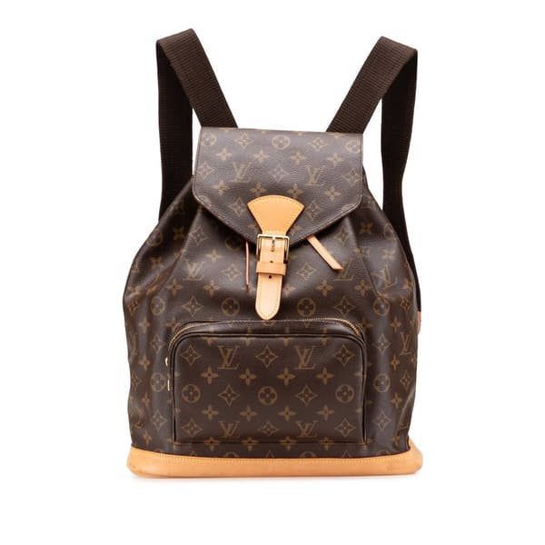 Pre-owned Louis Vuitton Monogram Montsouris GM Brown