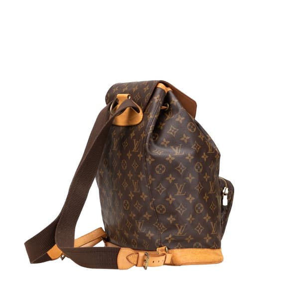 Pre-owned Louis Vuitton Monogram Montsouris GM Brown