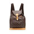 Miniatyrbillede 1 af 8: Pre-owned Louis Vuitton Monogram Montsouris GM Brown