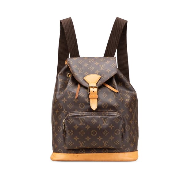 Pre-owned Louis Vuitton Monogram Montsouris GM Brown