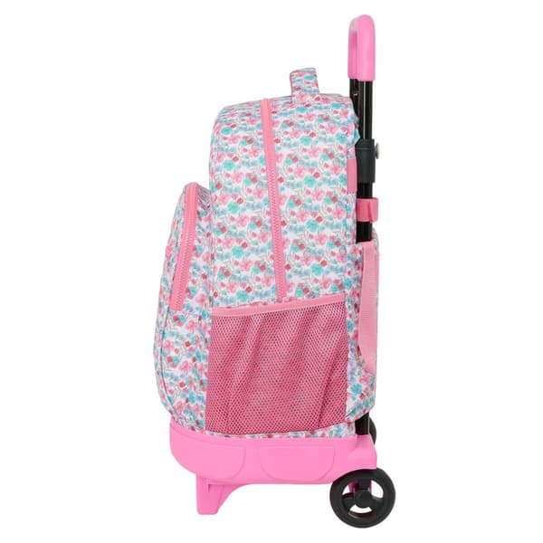 Skolväska med hjul Moos Flores Multicolour 33 x 45 x 22 cm