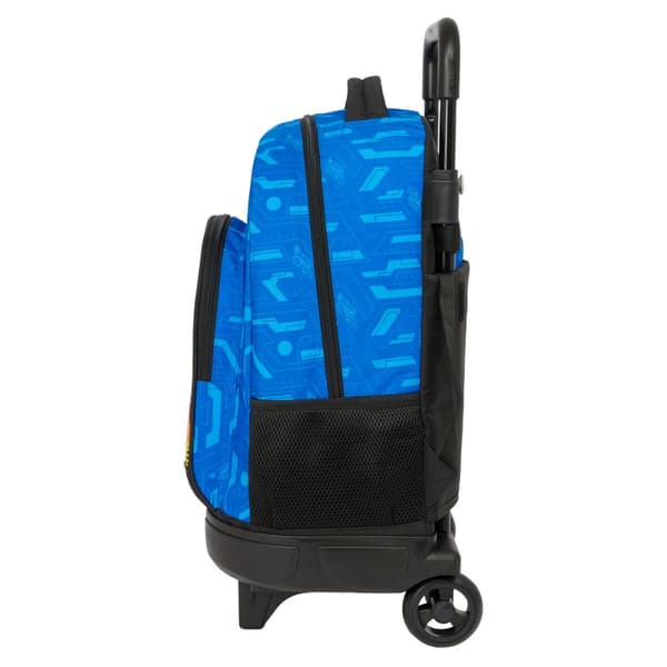 Skolväska med hjul Hot Wheels Let's race Blå Svart 33 x 45 x 22 cm